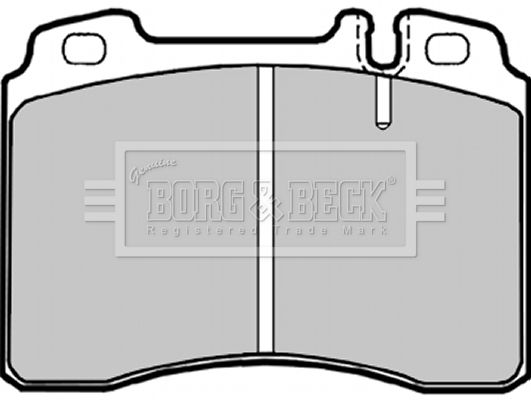 BORG & BECK Комплект тормозных колодок, дисковый тормоз BBP1181